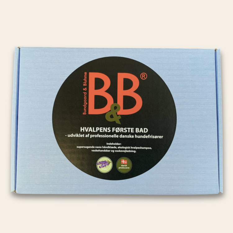 zestaw niebieski Zestaw B&amp;B Puppy's First Bath, prezent dla szczeniaka na pierwszą kąpiel, zawiera organiczny, łagodny szampon Puppy i akcesoria do pielęgnacji