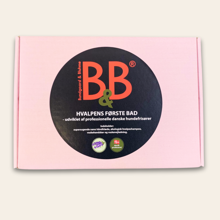 zestaw różowy Zestaw B&amp;B Puppy's First Bath, prezent dla szczeniaka na pierwszą kąpiel, zawiera organiczny, łagodny szampon Puppy i akcesoria do pielęgnacji