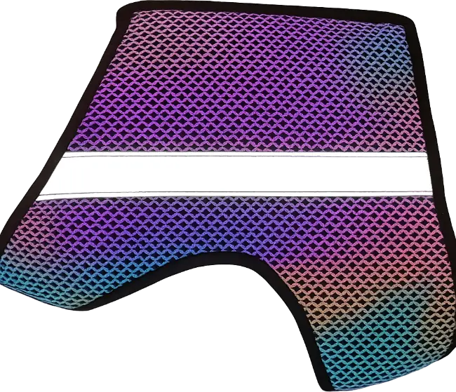 Wielobarwna kamizelka odblaskowa dla psa Finnero GLOW, tęczowy efekt odblaskowy, lekki oddychający poliester, regulowane zapięcia na rzep, dla maksymalnej widoczności po zmroku