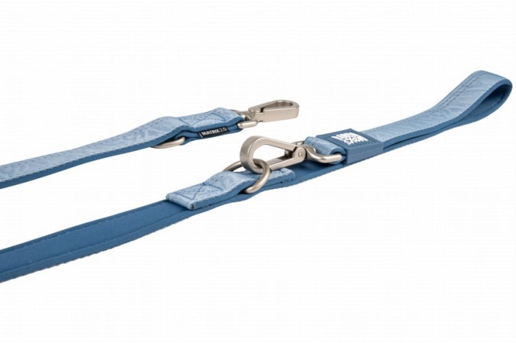 smycz wielofunkcyjna dla psa, Max &amp; Molly Matrix 2.0, regulowana smycz, smycz 7w1, smycz z neoprenem, odblaskowa smycz dla psa, obrotowe karabińczyki, smycz na ramię i biodra,  kolor niebieski