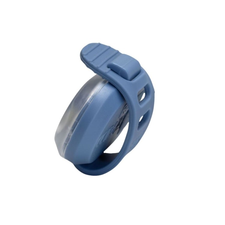 Zapięta lampka bezpieczeństwa LED Max&amp;Molly, kolor niebieski