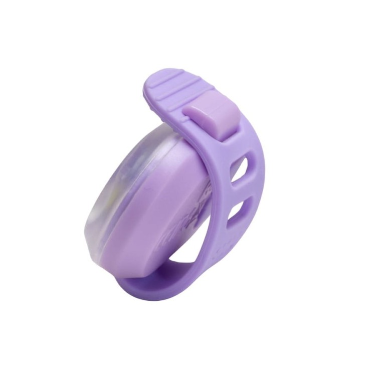 Zapięta lampka bezpieczeństwa LED Max&amp;Molly, kolor lawendowy