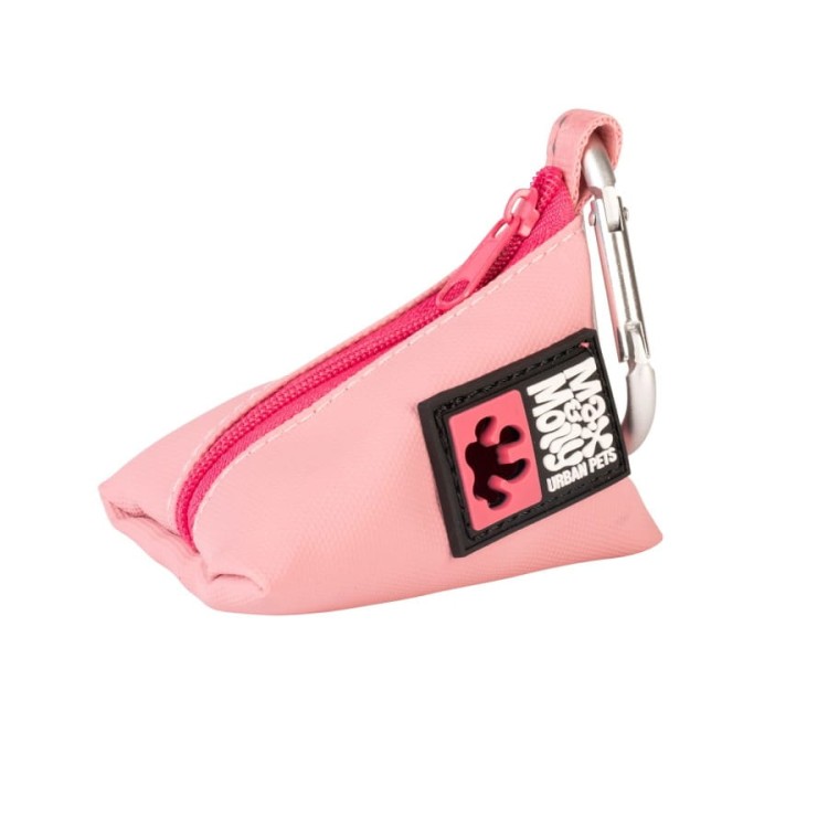 Pojemnik na woreczki dla psa Max &amp; Molly Matrix 2.0, z miękkiego neoprenu, lekki, szybki dostęp do woreczków, z karabińczykiem, pasuje do kolekcji Matrix 2.0, kolor różowy