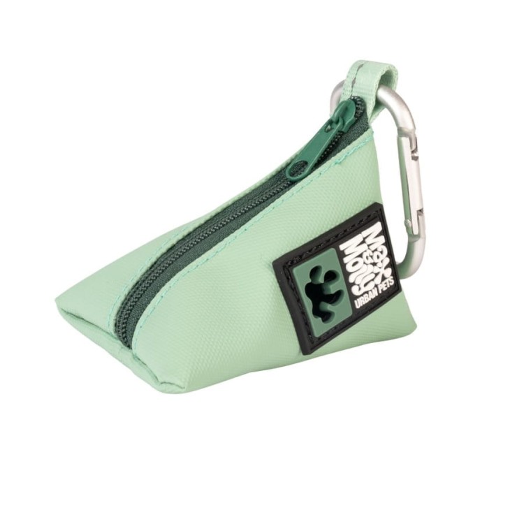 Pojemnik na woreczki dla psa Max &amp; Molly Matrix 2.0, z miękkiego neoprenu, lekki, szybki dostęp do woreczków, z karabińczykiem, pasuje do kolekcji Matrix 2.0, kolor zielony