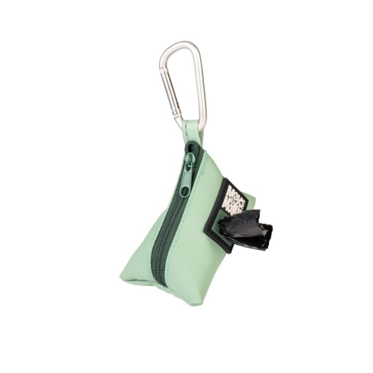 Pojemnik na woreczki dla psa Max &amp; Molly Matrix 2.0, z miękkiego neoprenu, lekki, szybki dostęp do woreczków, z karabińczykiem, pasuje do kolekcji Matrix 2.0, kolor zielony