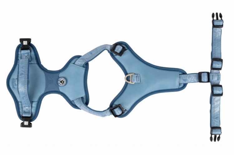 Szelki dla psa Max &amp; Molly Sport Harness Matrix 2.0, z miękkim neoprenem, regulacja w 3 punktach, uchwyt na grzbiecie, pierścień 'no-pull' na klatce, identyfikator GOTCHA! Smart ID, kolor niebieski