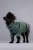 PAIKKA Furry Knit Sweater Green – sweter dla psa na modelu