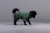 PAIKKA Furry Knit Sweater Green – sweter dla psa na modelu
