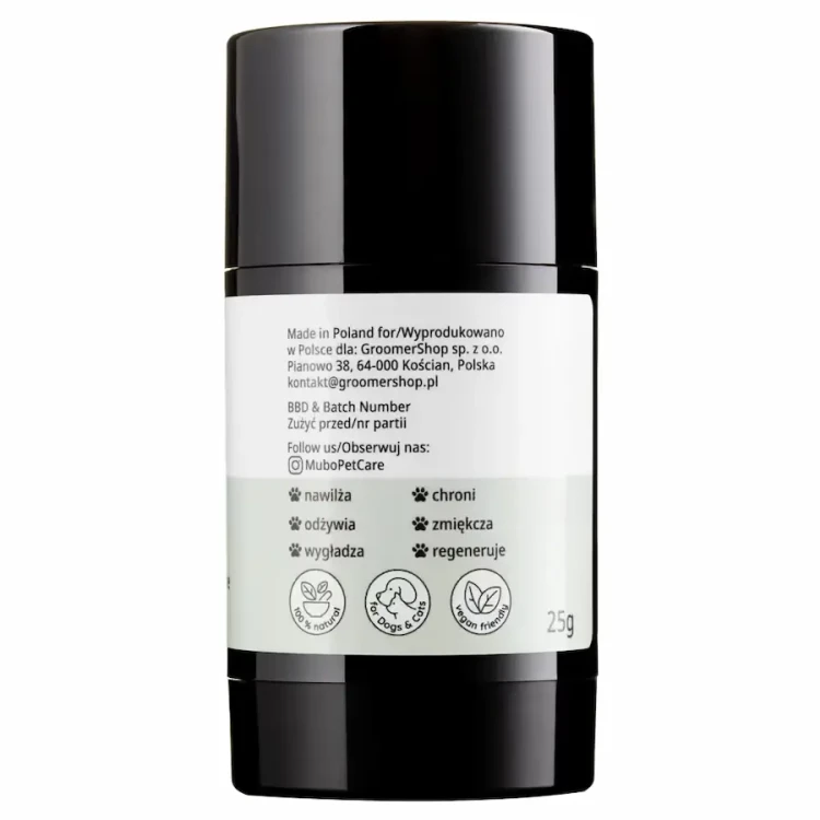 Mubo Paw &amp; Nose Fragrance Free Natural Balm Stick 2.webp