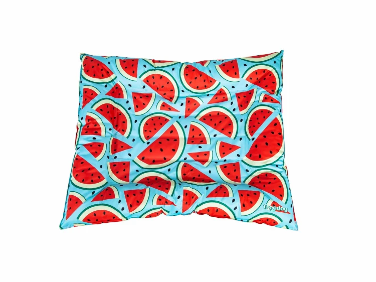 mata-poduszka chłodzącą dla psa i kota, wzór watermelon niebiesko czerwona
