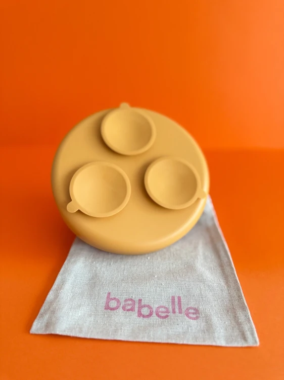 Babelle The Dreamy, okrągła mata do lizania z łukowatym wzorem, z silikonu spożywczego BPA-Free, pomaga psu redukować stres, spowalnia jedzenie i wspiera trawienie