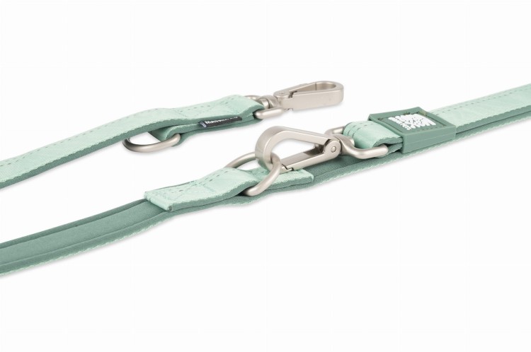 Smycz wielofunkcyjna dla psa Max &amp; Molly Matrix 2.0, regulowana długość (7 funkcji), neoprenowa wyściółka, odblaskowe szwy, obrotowe karabińczyki 360°, długość 200 cm zielona