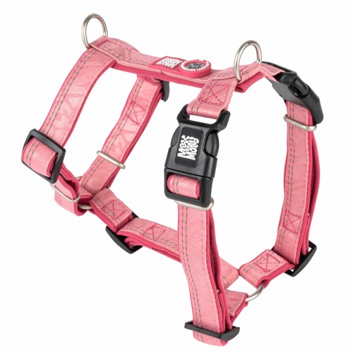 MATRIX 2.0 ROSE_SKU_H-Harness (1)_2000.jpgSzelki dla psa Max &amp; Molly Comfort H-Harness Matrix 2.0, miękka neoprenowa wyściółka, pełna regulacja, dwa D-ringi, odblaskowe szwy, zintegrowany identyfikator GOTCHA! Smart ID