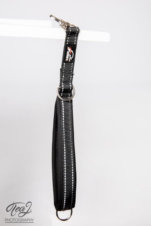 Zabezpieczenie dla psa Finnero Rescue Waist Lock, pas zapobiegający ucieczce z szelek, regulowany obwód, miękkie podszycie z polaru, odblaskowe detale, do użytku z szelkami non-pull