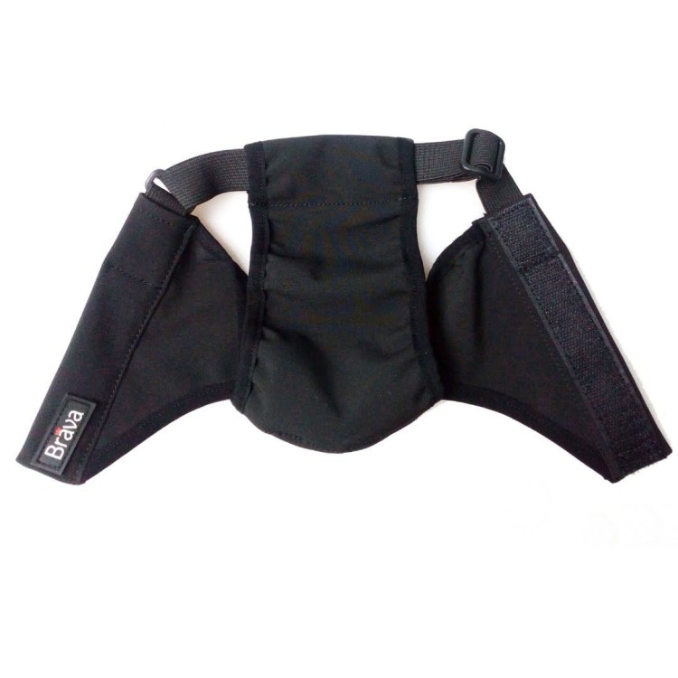 Majtki higieniczne dla suki Finnero BRAVA, wodoodporny i oddychający softshell, na cieczkę i nietrzymanie moczu, z regulowanymi paskami i wewnętrzną kieszenią na wkładkę