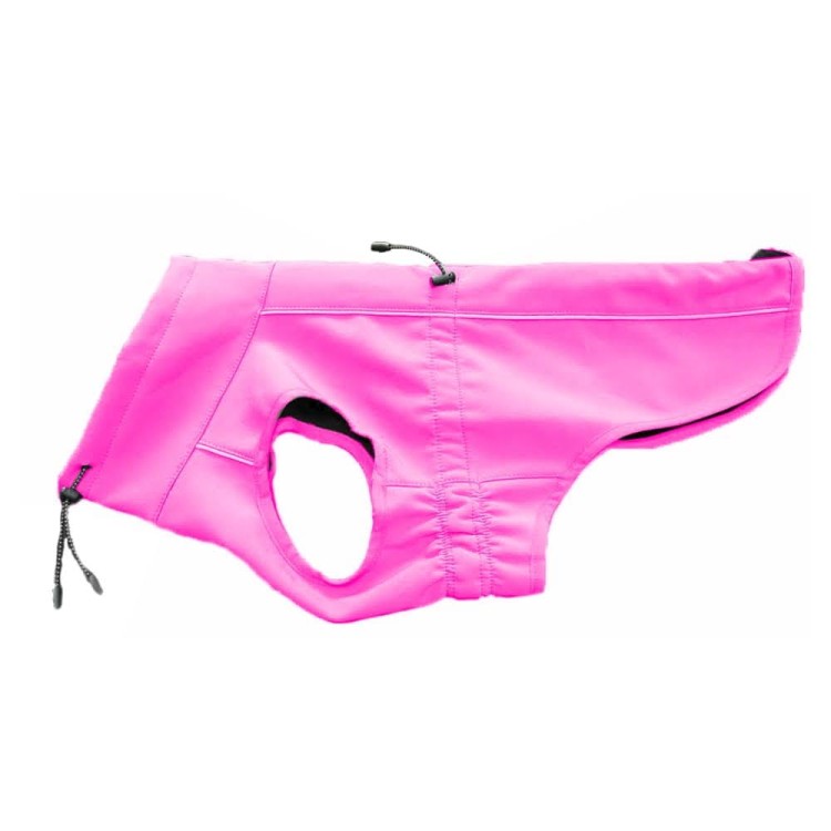 Kurtka softshell dla psa Finnero SPORT, wiatro- i wodoodporna, ciepła polarowa podszewka, zamek na grzbiecie, odblaskowe elementy, elastyczny i oddychający materia