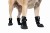 Buciki dla psa Finnero HALLA Softshell Booties, wodoodporne i oddychające, odblaskowe paski, długa cholewka, regulowane zapięcia na rzep, ochrona łap przed rozgrzaną nawierzchnią, chłodem i wilgocią
