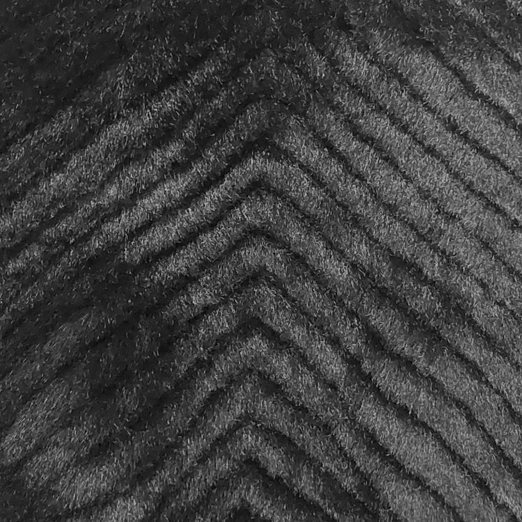 Czarna bluza Milk &amp; Pepper Maja, z miękkiego futerka w jodełkę, wysoki kołnierz, zapięcie na zatrzaski, otwór na smycz, elegancki francuski design dla małego psa