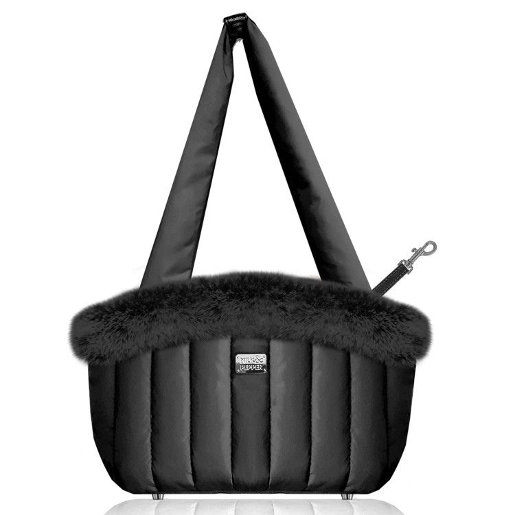 Torba transportowa dla psa Milk &amp; Pepper Nanouk Carry Bag, pikowany poliester, wodoodporna powłoka, wnętrze z mikrofuterka i wyjmowaną poduszką, otwierana z obu stron