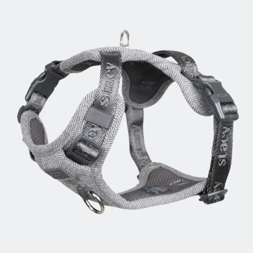 Szelki dla psa Staey Elma Dog Harness Dusty Blue, duński design, z miękką wyściółką i dwoma D-ringami, łatwe zakładanie, chronią szyję i kręgosłup