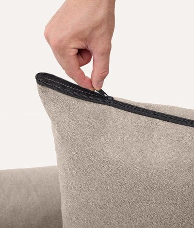 CAFIDE Beige Dog Bed Snozy – ekologiczne, trwałe legowisko dla psa w ciepłym beżowym kolorze, z pokrowcem łatwym do prania i wypełnieniem z pianki polistyrenowej z recyklingu