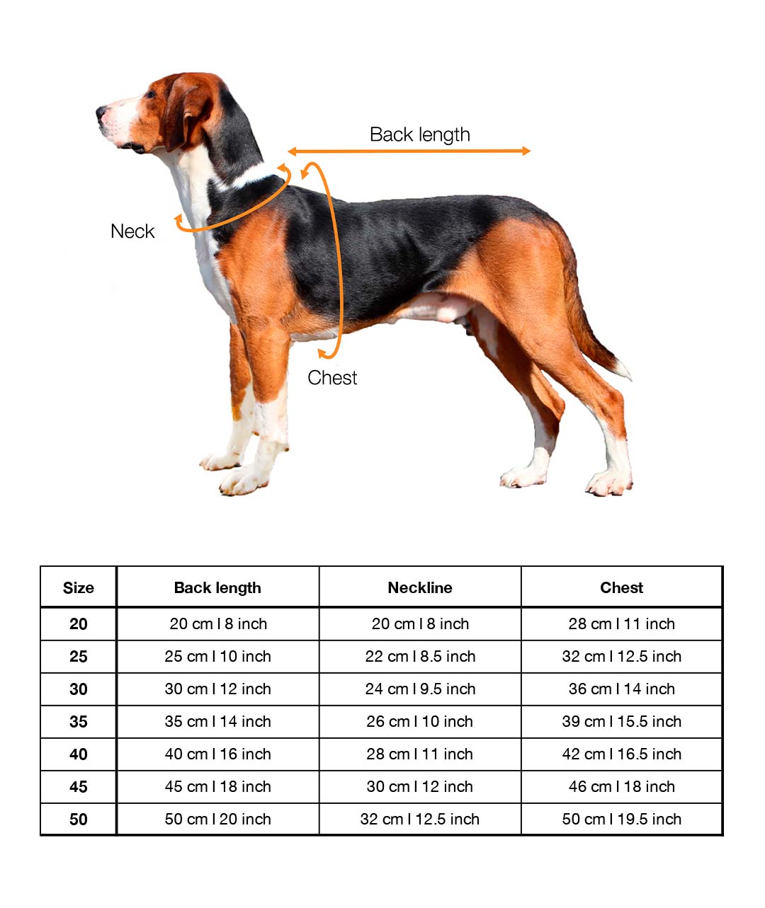tabela rozmiarów PAIKKA knit